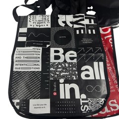 Lululemon Set of 3 Large Shopping Bag Reusable Red & Black Logo Bags NEW