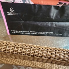 Halloween Ghosts Black White Pink Checkered T.J. TJ Maxx Shopping Gift Bag New!