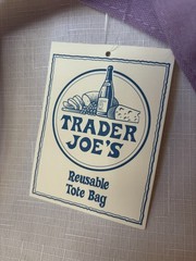 Trader Joe’s Limited Edition Purple Pink Reusable Tote Bag Grocery Shopping