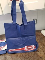 2 Demoulas Market Basket Foldaway Reusable Shopping Bags-New!