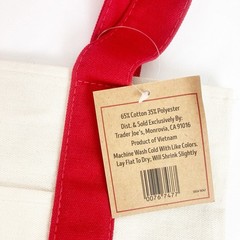 Trader Joe’s Mini Tote Bags Red and Pastel Pink NWT Set of Two