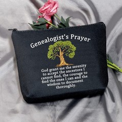 MEIKIUP Funny Genealogist Cosmetic Bag Family Researcher Gift