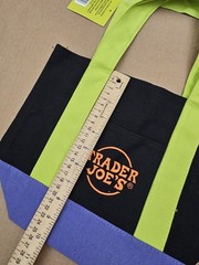 Trader Joe’s 2025 Mini Halloween Tote Bag NWT Black Purple Lime Multicolor