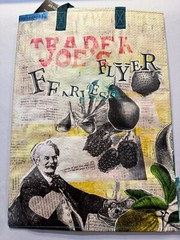 🍓 Trader Joe’s Retired Fearless Flyer reusable ECO Shopping Bag Tote 🫛 NWT