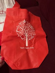2 Staples Teacher Appreciation Reusable Bags Shopping, Used Only A Few Times