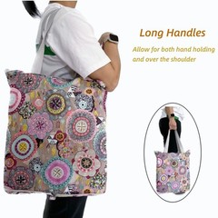 NC Large Foldable Waterproof Lightweight Durable Reusable Grocery Tote Bags, …