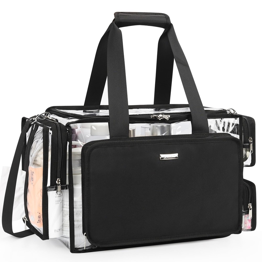 Relavel Clear Makeup Bag Extra 18.5 inches x 8.6 x 11 inches,
