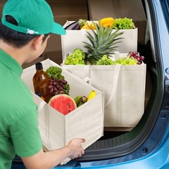 Hillban 30 Pack Reusable Grocery Bags Bulk Heavy Duty Large Shopping Bags Was…
