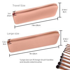 brush bubble silicone makeup holder Brush Case Small, Brown (Cases)