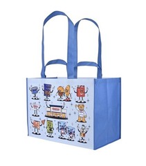 Costco KeepCool Character Reusable Tote Bags 4-Pack Large Shopping Bags New