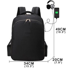 MAXPAND Portable Backpack Bag for Barbers Hairdressings Large, Black