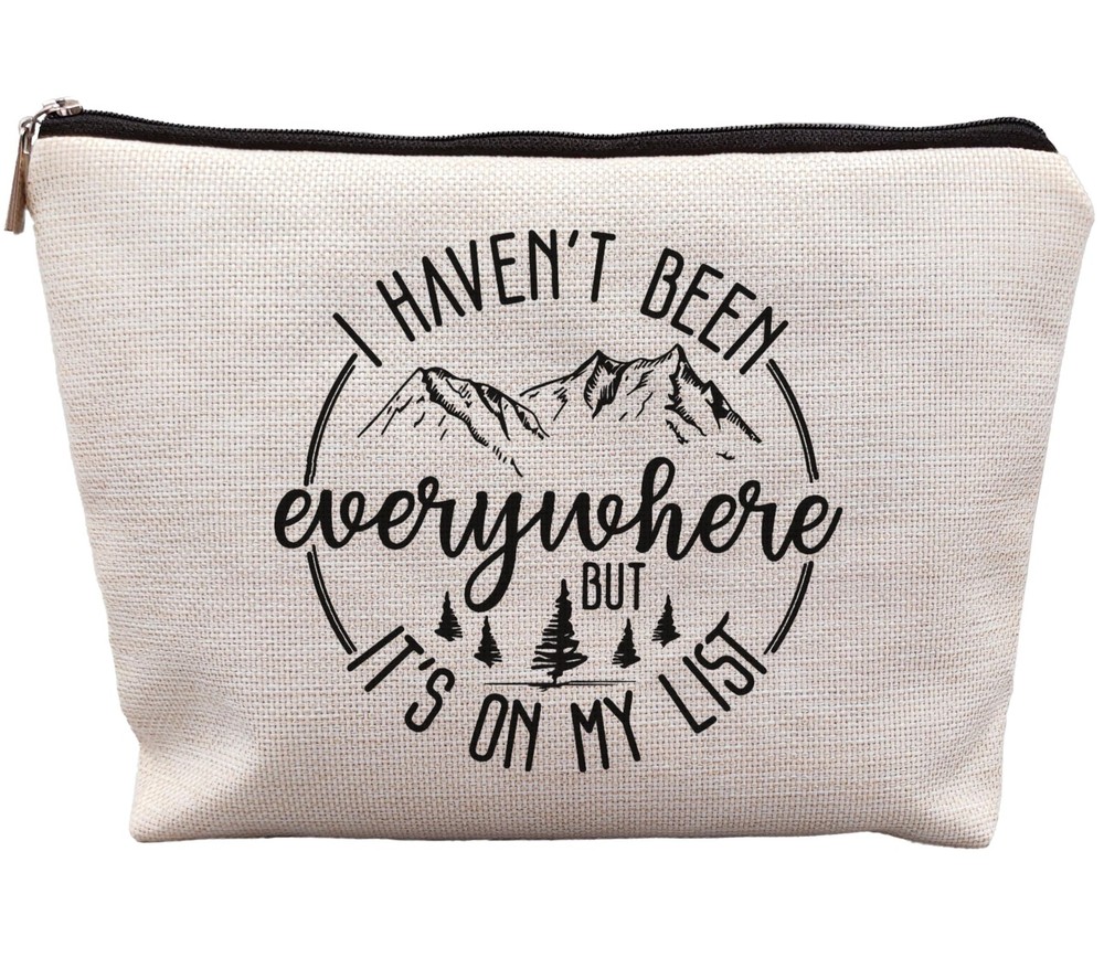 uinwk World Traveler Makeup Bag,Travelers Gift,Adventure lxbBT-02