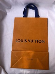 Louis Vuitton Paper Shopping Bag Reusable Orange 14″ x 9.6″ x 4.3″