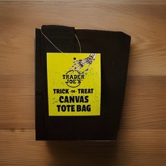 Trader Joe’s Mini Canvas Tote Bag Limited Edition Orange nwt