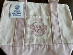 NWT Trader Joe’s Striped Canvas Mini Tote Set of 4 Summer AUTHENTIC Ships Today