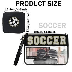 DMJRZTF 2 Pcs Soccer Snack Bags Team Gifts 12.2 x 8.6 x 0.3 inches,
