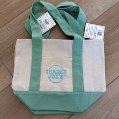 🔥 Trader Joe’s – Mini Canvas Tote Bag – Teal – Spring 2026 – Limited Edition 🔥
