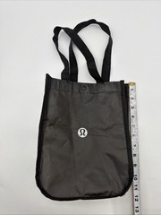 Lululemon Reusable Shopping Small Tote Bag Handle – Black & White Logo.