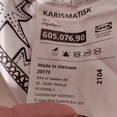 Ikea Karismatisk Black/White Foldable Shopping Bag Stocking Filler