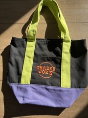 Trader Joe’s Limited Edition Mini Canvas Tote Bag – New With Tags — Multicolored