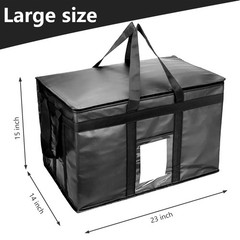XXXL Large Insulated Collapsible Cooler Bags with Zipper Closure, Reusable Gr…
