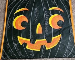 Marshalls – Cute Black & Orange Pumpkin – Large Reusable Shopping Tote Eco Bag