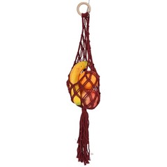 Net Bag Hanging Basket Home Kitchen Hand Woven Cotton Rope Vegetable And