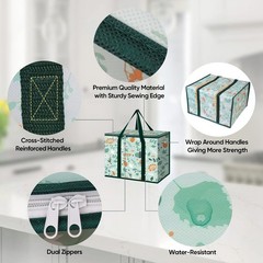 Insulated Reusable Grocery Bag – Collapsible Cooler, Durable & Water-Resistant