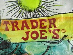 Trader Joe’s Reusable Shopping Bag Multicolor Sea Boat Hot Air Balloon Handles