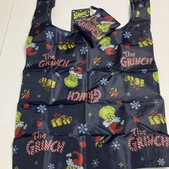 PRIMARK Grinch Bag Folding Santa Stole Christmas Seuss Blue Foldaway 2025 Tote