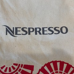 Nespresso Fabric Shopping Tote Bag 100% Organic Cotton Bag