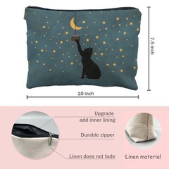 Likjad Cat Lover Gifts: Makeup Bag & Cosmetic Case for Women & Girls cat-10