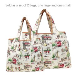 LARGE FOLDABLE TOTE NYLON REUSABLE GROCERY BAG