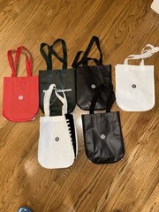 Lululemon Shopping Tote Bags Reusable – Lot of 6 Multi Colors