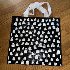 Halloween Ghost Casper Grocery Sturdy Handles Decorative Tote Bag 18×7.5❤️x4