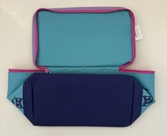 Trader Joe’s Mini Insulated Tote Bag 1.5 Gallons Blue/Lavender/Pink – New
