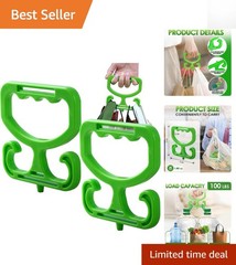 Heavy Duty 2-Pack Bag Carrier – Perfect for Shopping, Holds Up to 100lbs