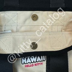 ABC Stores Hawaiʻi: Sun Tan Hello Kitty Big Face Mini Canvas Tote Bag, Black