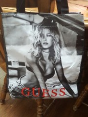 Guess Reusable Shopping Tote Bag Hailey Baldwin VGC
