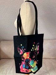 2 Funny Shopping Bags French Bulldog 37X42Cm Multicolored French Bully