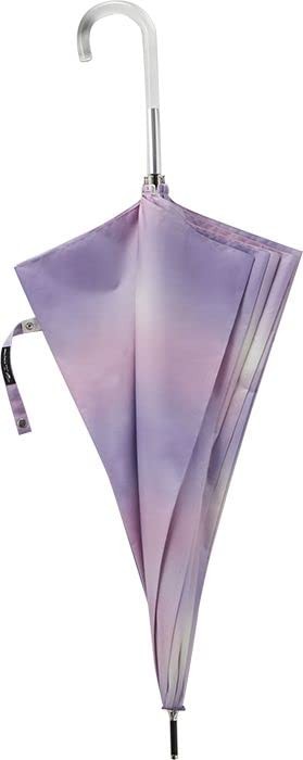 Miyajima Long Umbrella 60cm Automatic Opening Mix Gradient Fiberglass Ribs Pink