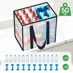 10 Pack Heavy-Duty Reusable Grocery Bags, Water-Resistant, Foldable, Multi-Purpo