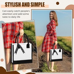 12 Pcs Small Canvas Tote Gift Bags Bulk Women Size 10 x 10 x 4 Inch Sublimation