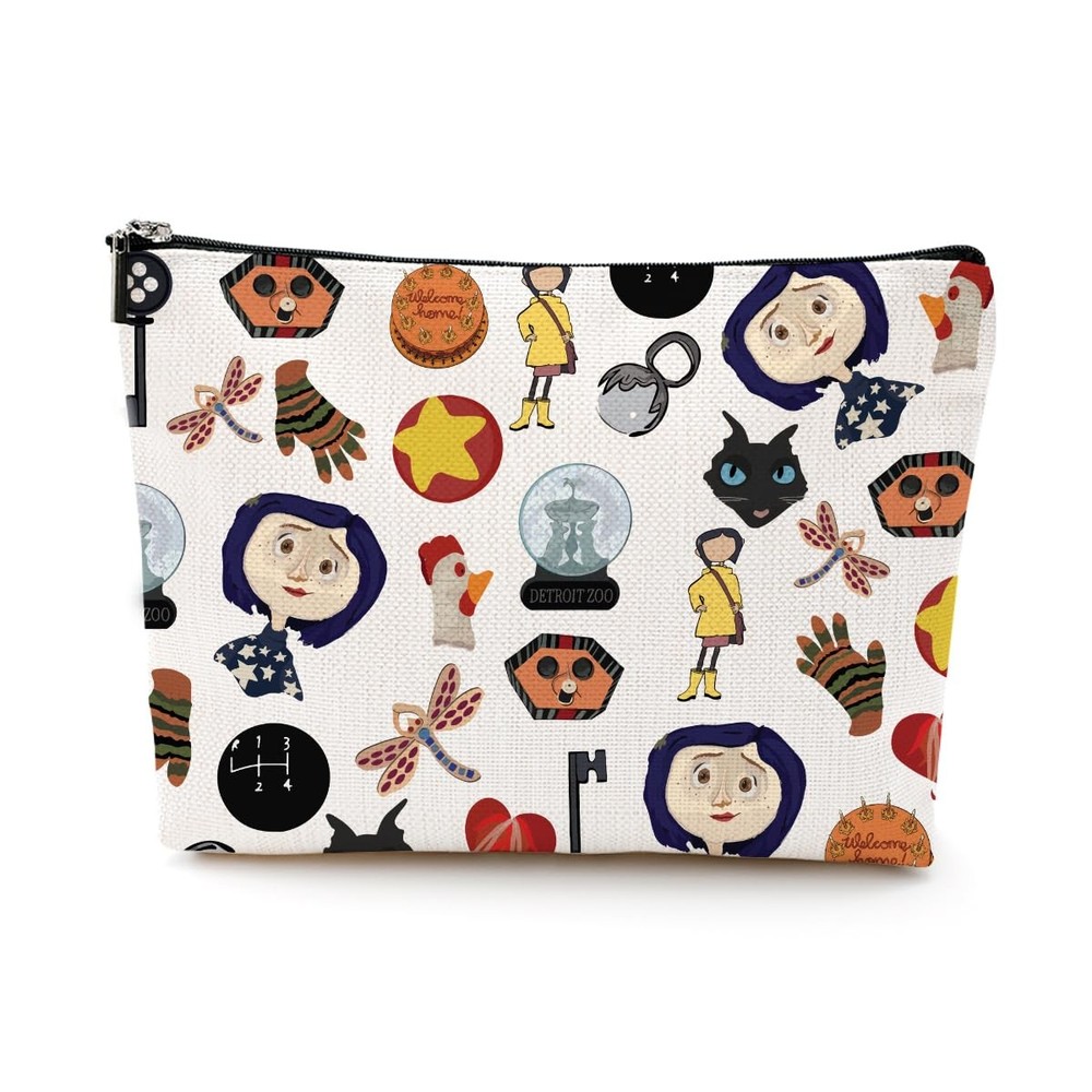 LONGXIN Mr. Bobinsky Cosmetic Make up Bag The Secret Door Lover Gift Beige