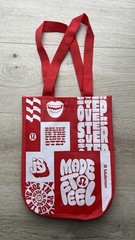 Lululemon Red And White Logo Reusable Shopping Tote Bag