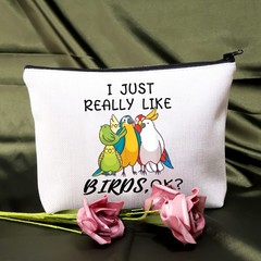 BDPWSS Parrots Makeup Bag For Women Lover Gift Bird Just like birds
