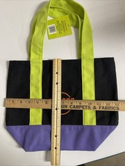 Lot Of 3 Trader Joe’s Mini Halloween Canvas Tote Bag Multi color New