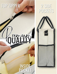 Retirement Gifts for Women, Retirement Tote Bag with Top Zipper Closure and Shou