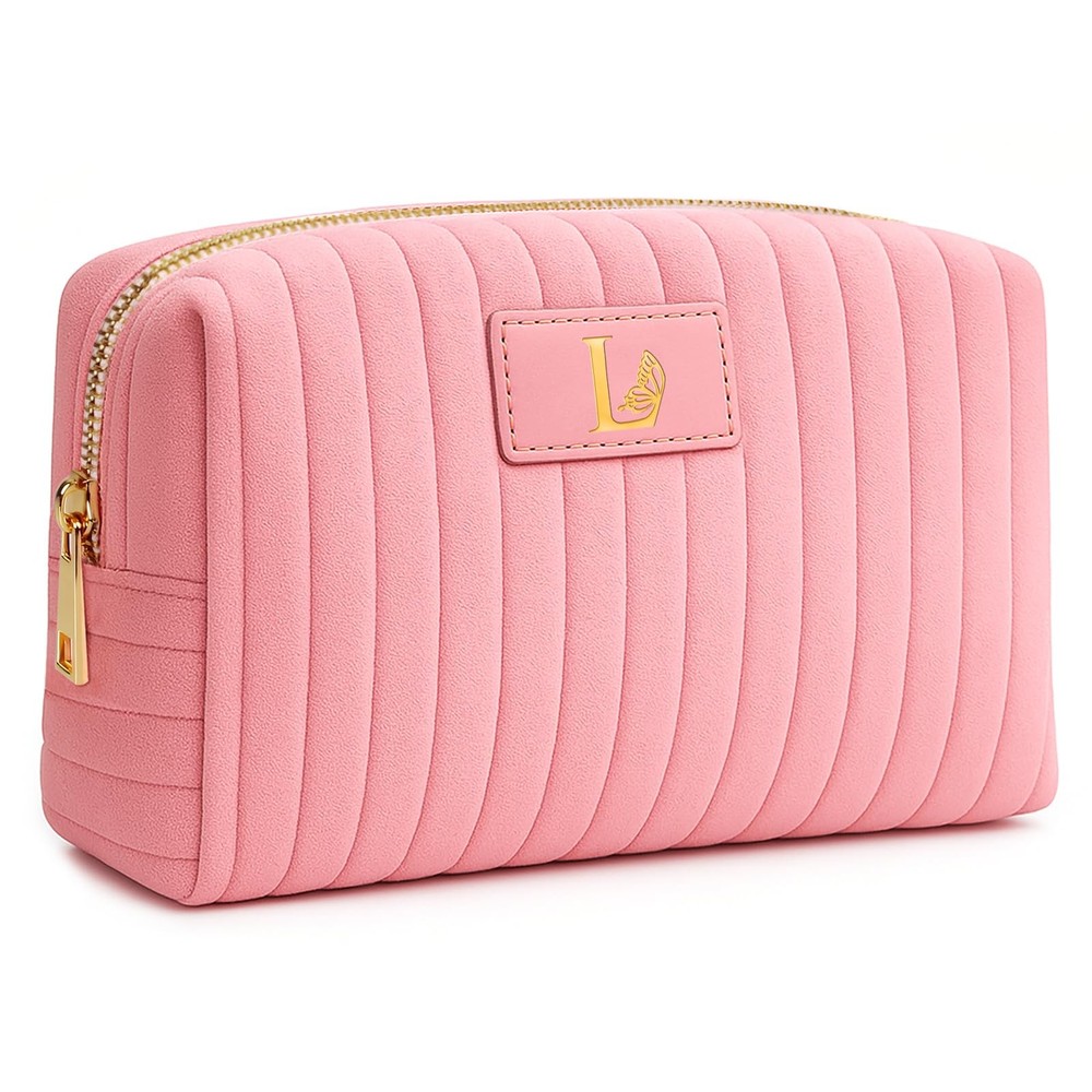 BagUrshion Monogrammed Make Up Bags for 9.25″L x 2.75″W x 6.69″H, Pink