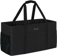 Extra Large Utility Tote Bag, Stand Up Utility Tote with Metal Wire Frame & H…